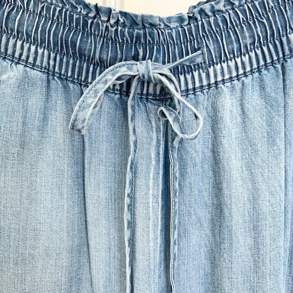 Chambray Wide Leg Pants - Picture 6 of 8